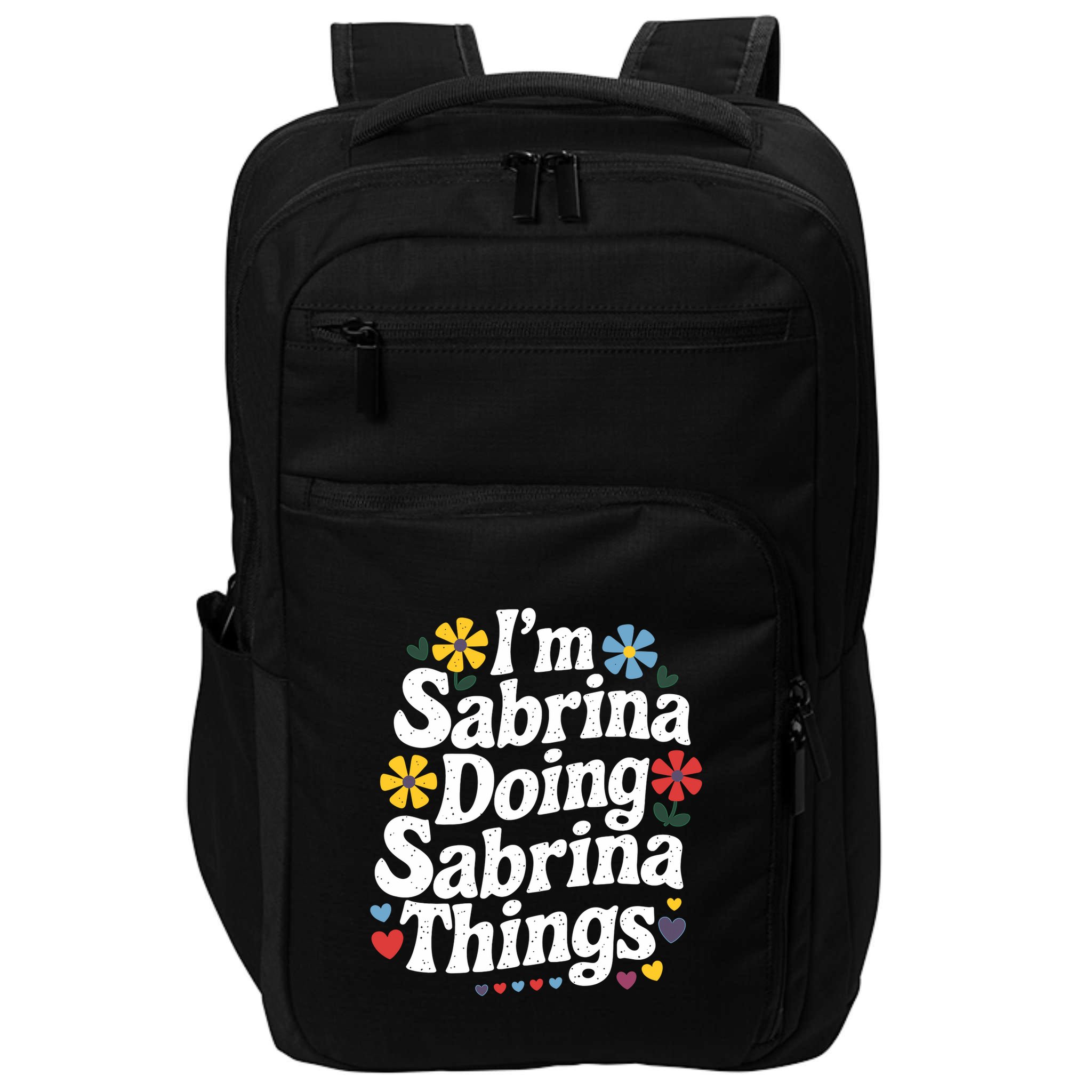 Sabrina Doing Sabrina Things Personalized Name Impact Tech Backpack