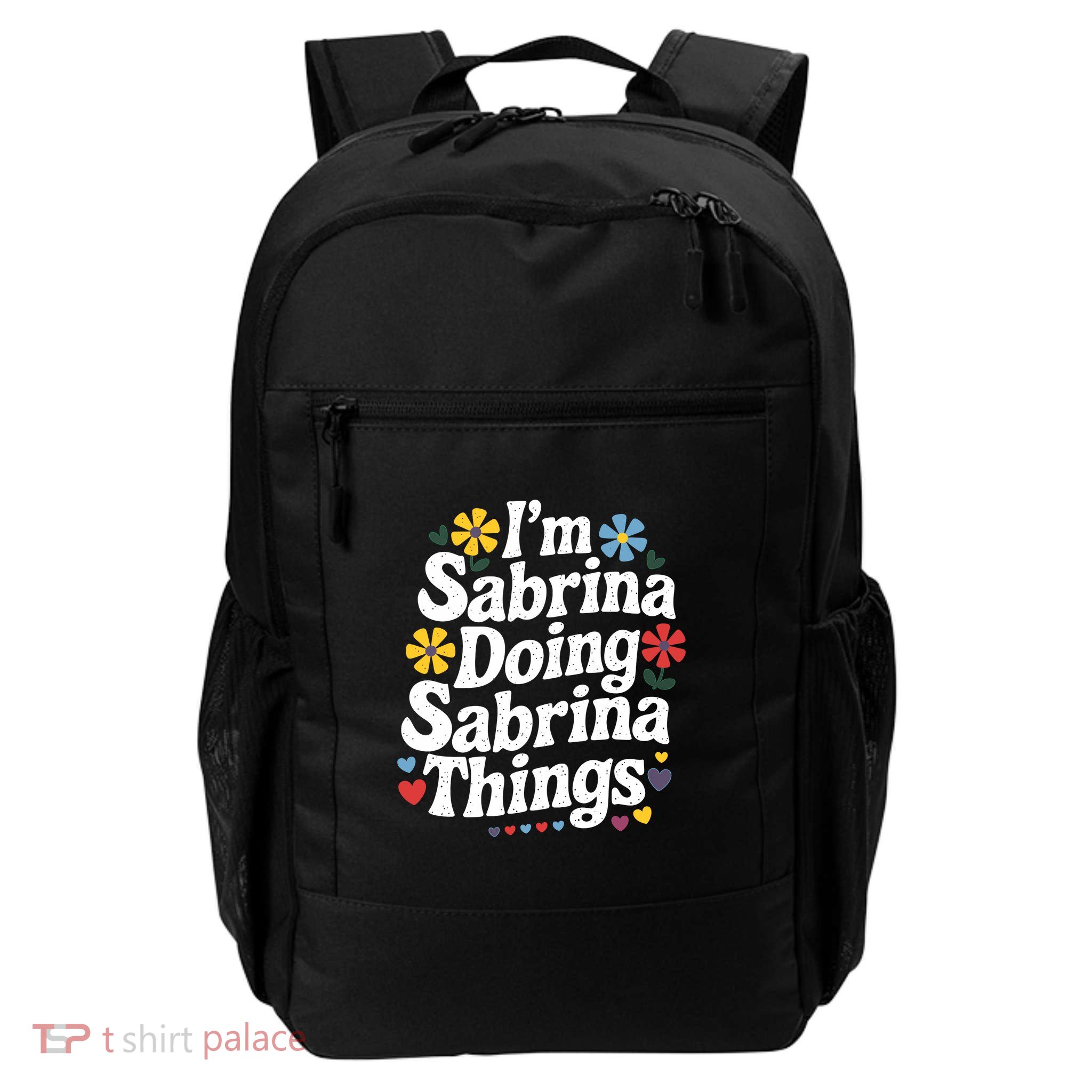 Sabrina Doing Sabrina Things Personalized Name Daily Commute Backpack