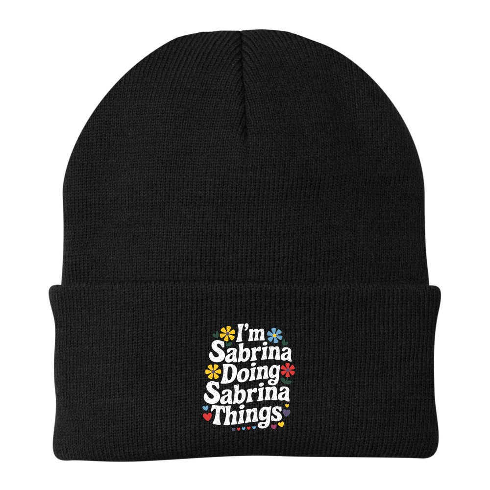 Sabrina Doing Sabrina Things Personalized Name Beanie