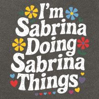 Sabrina Doing Sabrina Things Personalized Name Cotton Canvas Backpack