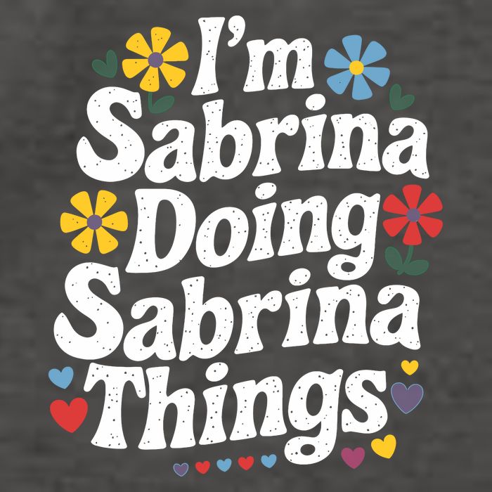 Sabrina Doing Sabrina Things Personalized Name Vector Backpack