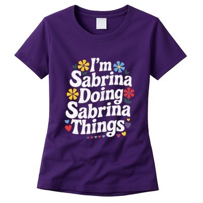 Sabrina Doing Sabrina Things Personalized Name Womens T-Shirt