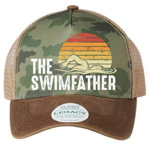 Swimming Dad – Swimming Pool Lover Swimmer Sport Daddy Gift Legacy Tie Dye Trucker Hat