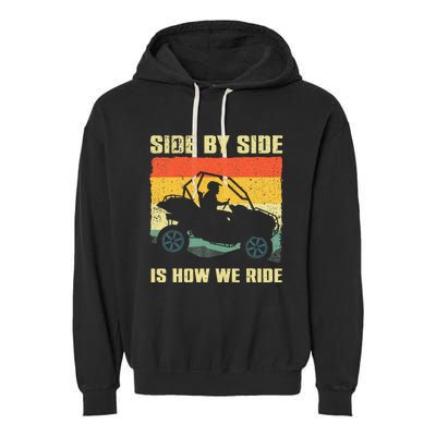 Sxs Design Sxs Utv Side By Side Vehicle Garment-Dyed Fleece Hoodie