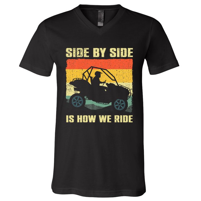 Sxs Design Sxs Utv Side By Side Vehicle V-Neck T-Shirt