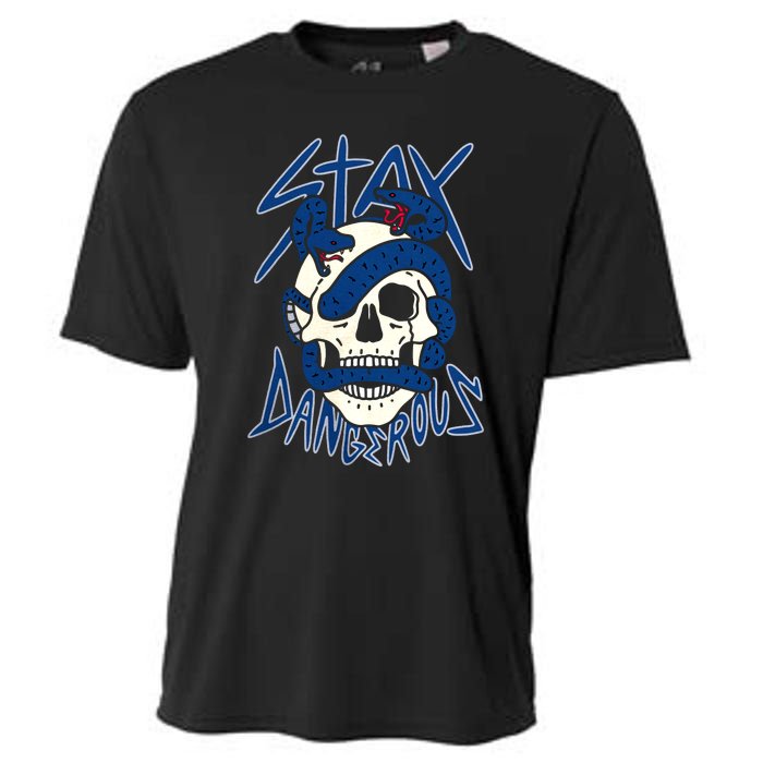 Stay Dangerous Skull Snake Sneaker Scary Swag Team Matching Perfect Gift Idea Cooling Performance Crew T-Shirt