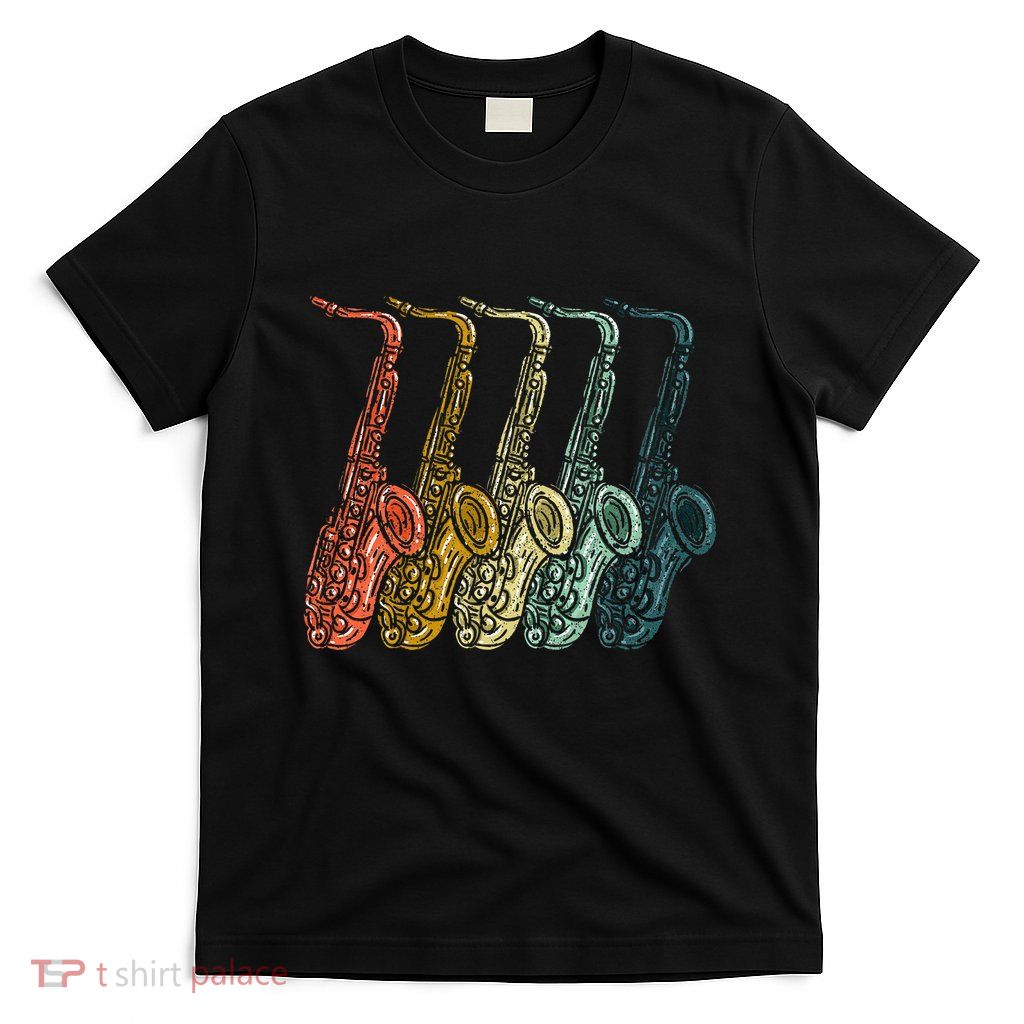 Saxophone Design Sax Lover Saxophonist T-Shirt