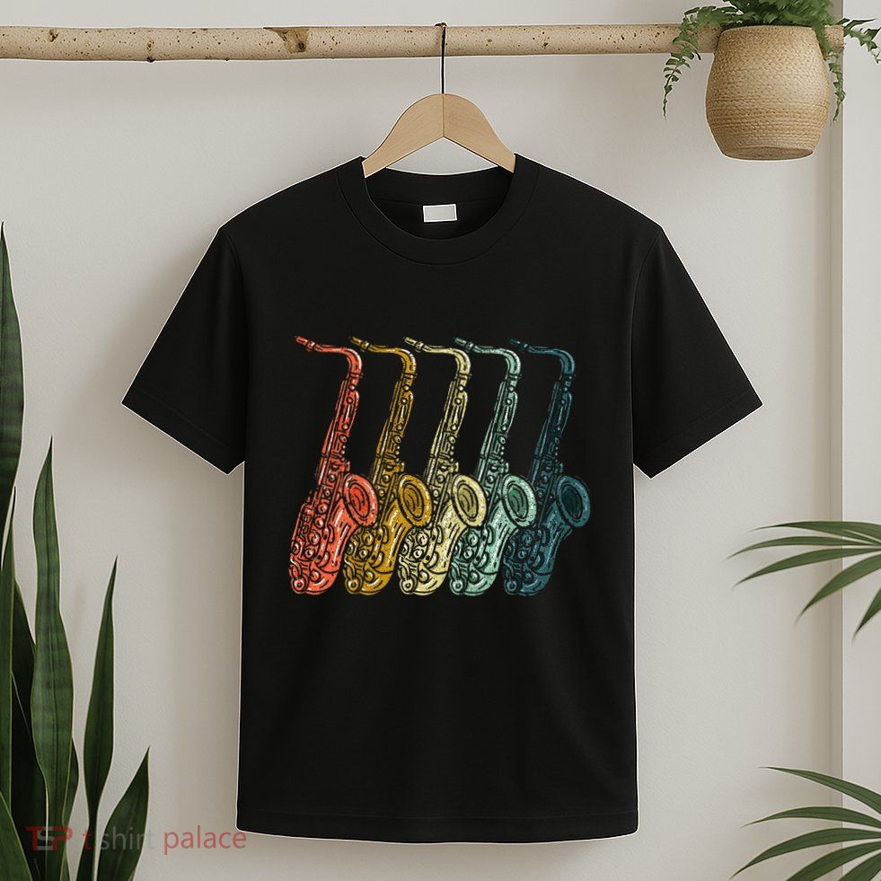 Saxophone Design Sax Lover Saxophonist T-Shirt