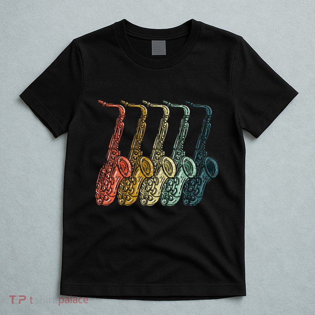 Saxophone Design Sax Lover Saxophonist T-Shirt