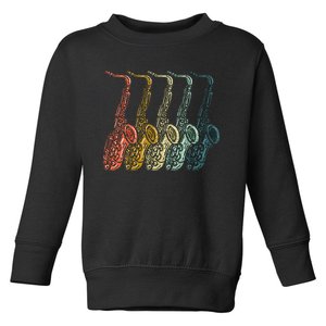 Saxophone Design Sax Lover Saxophonist Toddler Sweatshirt