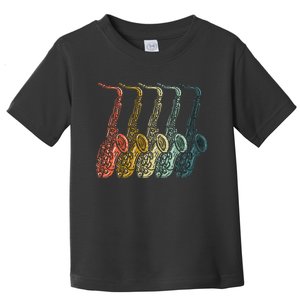 Saxophone Design Sax Lover Saxophonist Toddler T-Shirt