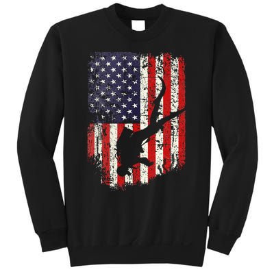 Scuba Diver Scuba Diving American Flag Sweatshirt