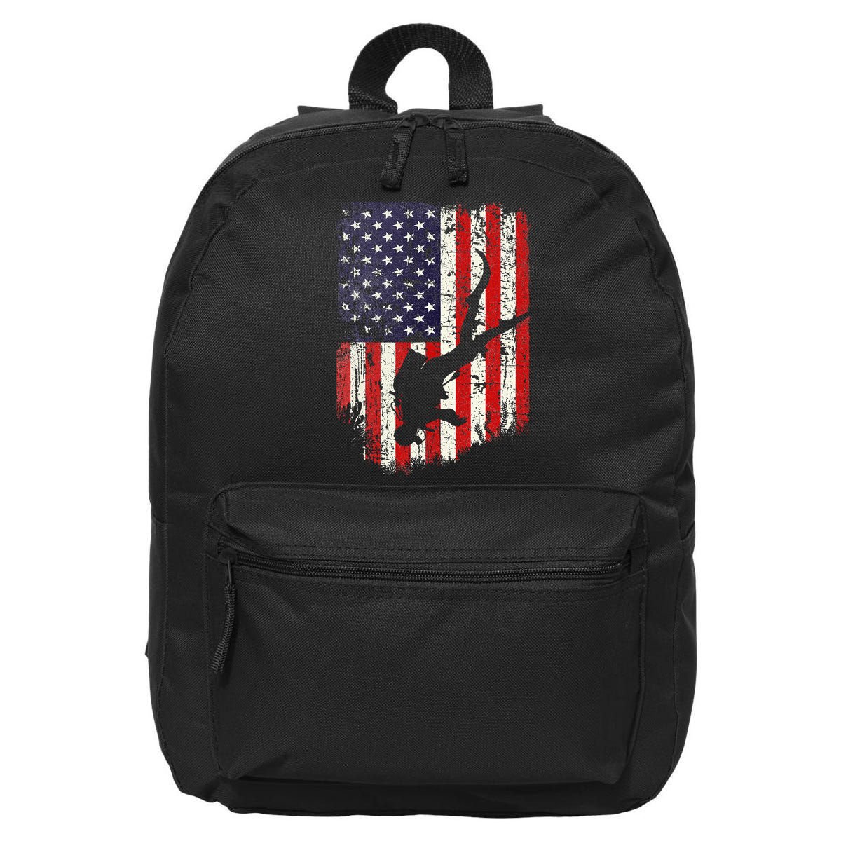Scuba Diver Scuba Diving American Flag 16 in Basic Backpack