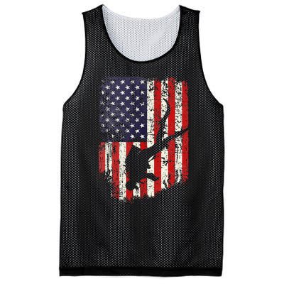 Scuba Diver Scuba Diving American Flag Mesh Reversible Basketball Jersey Tank