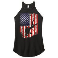 Scuba Diver Scuba Diving American Flag Women's Perfect Tri Rocker Tank