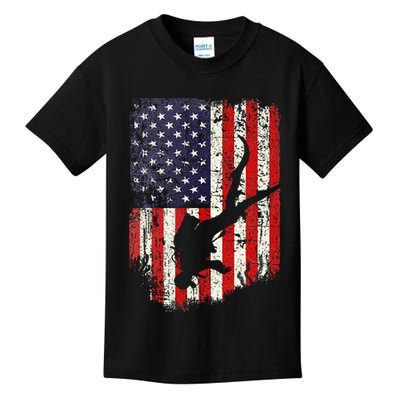 Scuba Diver Scuba Diving American Flag Kids T-Shirt