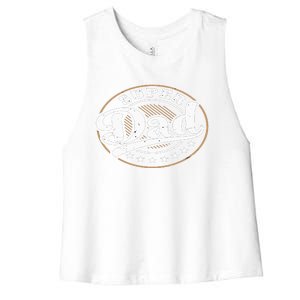 Super Dad Women's Racerback Cropped Tank