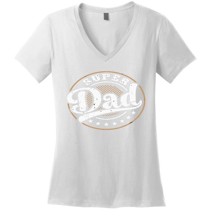 Super Dad Women's V-Neck T-Shirt