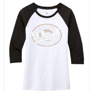 Super Dad Women's Tri-Blend 3/4-Sleeve Raglan Shirt