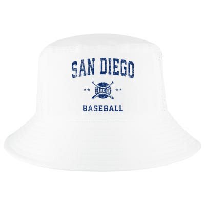 San Diego SD Vintage Baseball Throwback Retro Design Cool Comfort Performance Bucket Hat