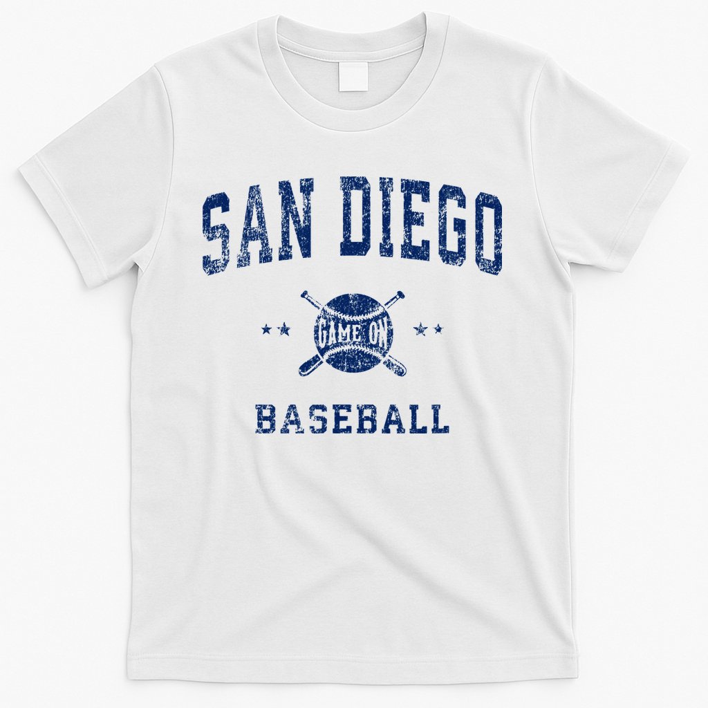 San Diego SD Vintage Baseball Throwback Retro Design T-Shirt