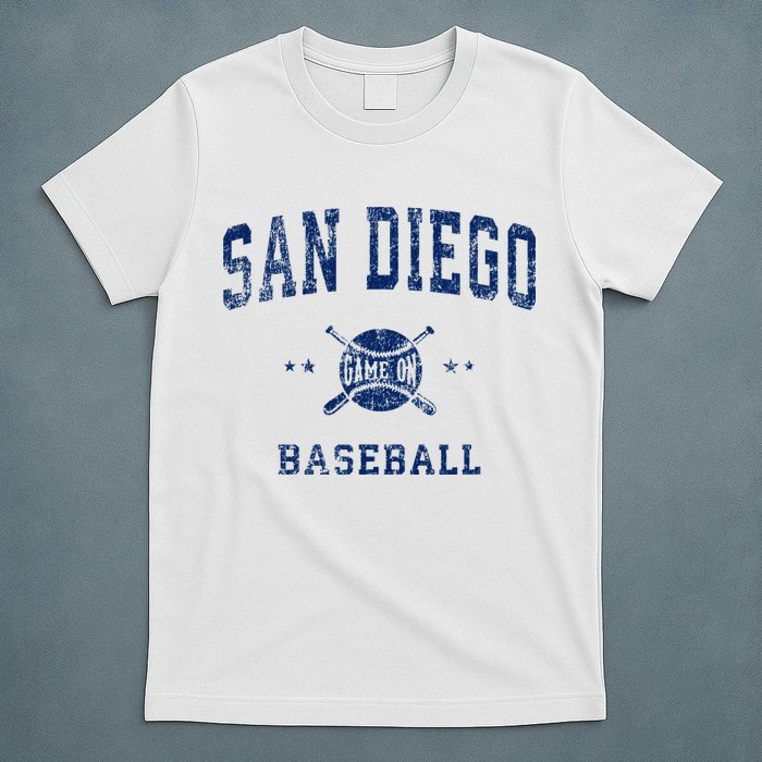 San Diego SD Vintage Baseball Throwback Retro Design T-Shirt
