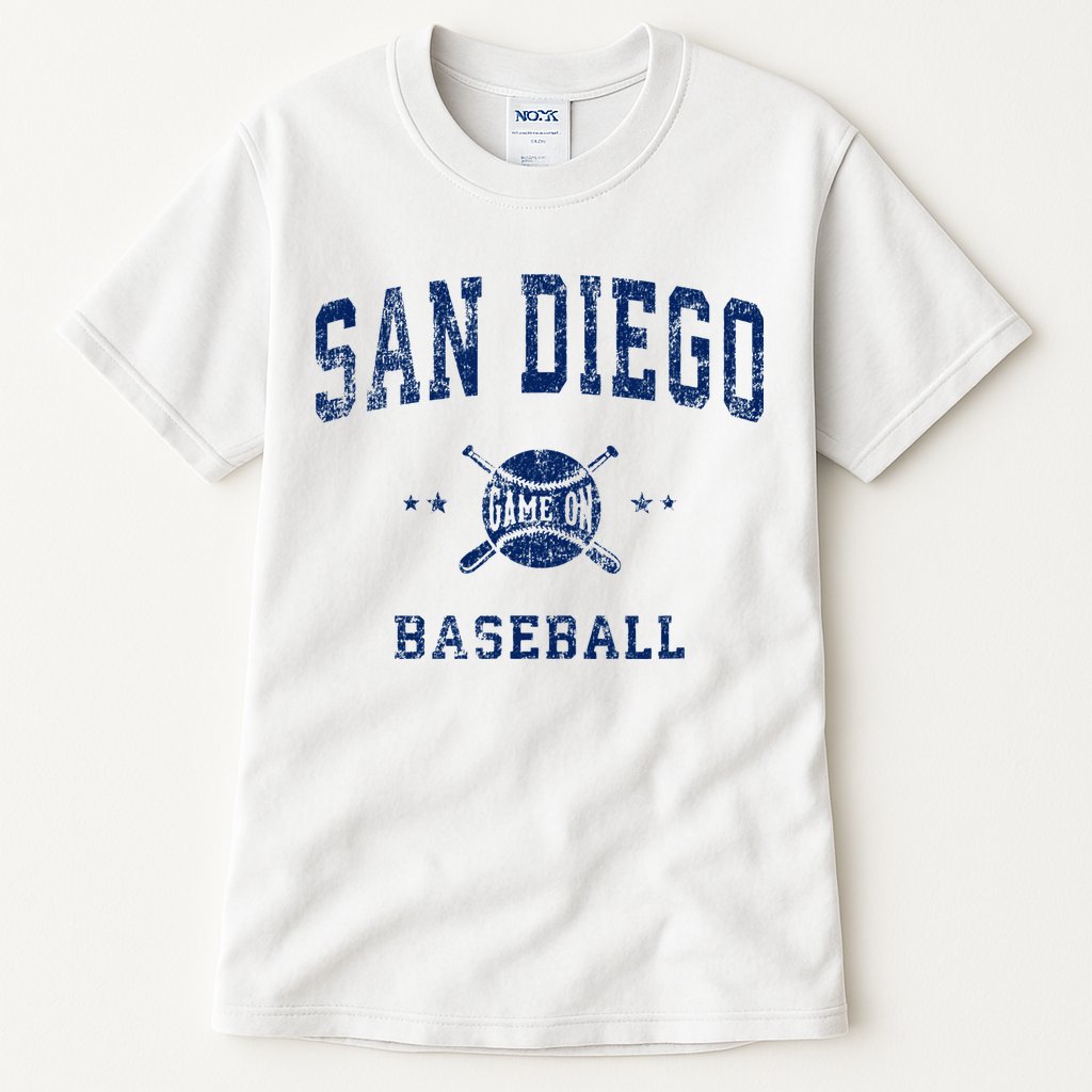 San Diego SD Vintage Baseball Throwback Retro Design Tall T-Shirt