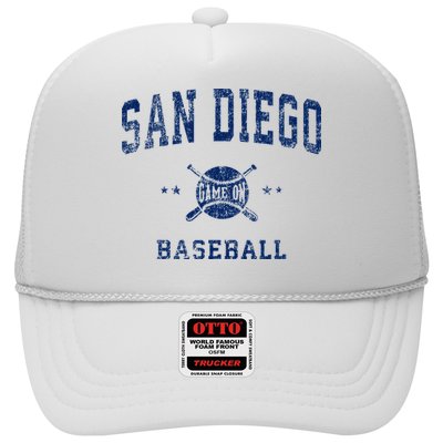 San Diego SD Vintage Baseball Throwback Retro Design Hat