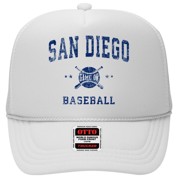 San Diego SD Vintage Baseball Throwback Retro Design Hat