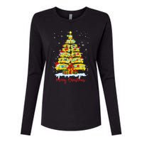 Student Delivery School Bus Driver Christmas Xmas Tree Womens Cotton Relaxed Long Sleeve T-Shirt