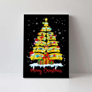 Student Delivery School Bus Driver Christmas Xmas Tree Canvas