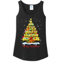 Student Delivery School Bus Driver Christmas Xmas Tree Ladies Essential Tank