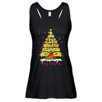 Student Delivery School Bus Driver Christmas Xmas Tree Ladies Essential Flowy Tank