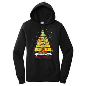 Student Delivery School Bus Driver Christmas Xmas Tree Women's Pullover Hoodie