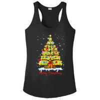 Student Delivery School Bus Driver Christmas Xmas Tree Ladies PosiCharge Competitor Racerback Tank