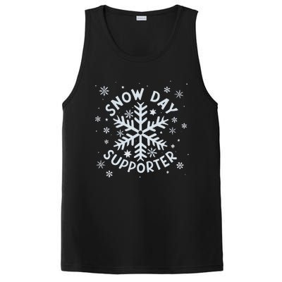 Snow Day Supporter Snowflake Winter Let It Snow  PosiCharge Competitor Tank