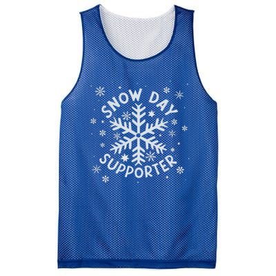 Snow Day Supporter Snowflake Winter Let It Snow  Mesh Reversible Basketball Jersey Tank