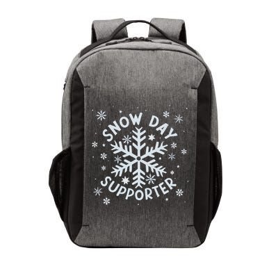 Snow Day Supporter Snowflake Winter Let It Snow  Vector Backpack