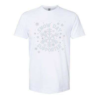 Snow Day Supporter Snowflake Winter Let It Snow  Softstyle CVC T-Shirt