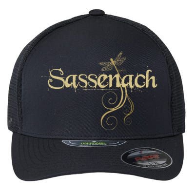 Sassenach Dragonfly Scottish Gift Retro Flexfit Unipanel Trucker Cap