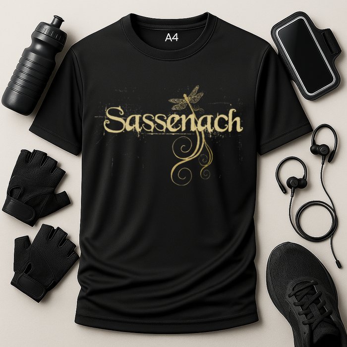 Sassenach Dragonfly Scottish Gift Retro Cooling Performance Crew T-Shirt