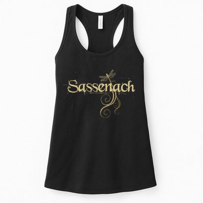 Sassenach Dragonfly Scottish Gift Retro Womens Tank Top