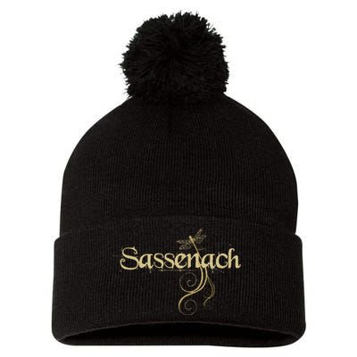 Sassenach Dragonfly Scottish Gift Retro Pom Pom 12in Knit Beanie