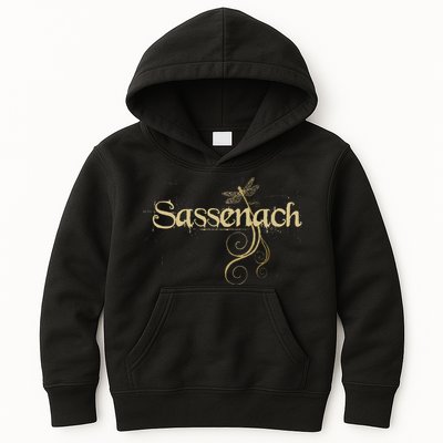 Sassenach Dragonfly Scottish Gift Retro Kids Hoodie