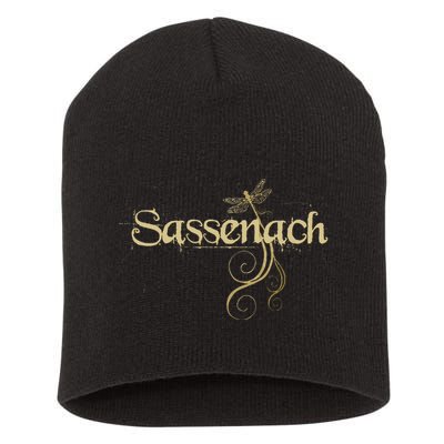 Sassenach Dragonfly Scottish Gift Retro Short Acrylic Beanie