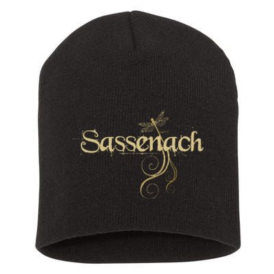 Sassenach Dragonfly Scottish Gift Retro Short Acrylic Beanie