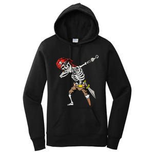 Spooky Dabbing Skeleton Pirate Halloween Costume Women's Pullover Hoodie