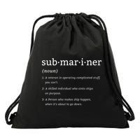 Submariner Definition Submersible Nuclearpowered Submarine Drawstring Bag