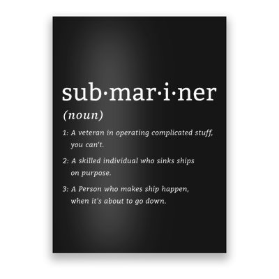 Submariner Definition Submersible Nuclearpowered Submarine Poster