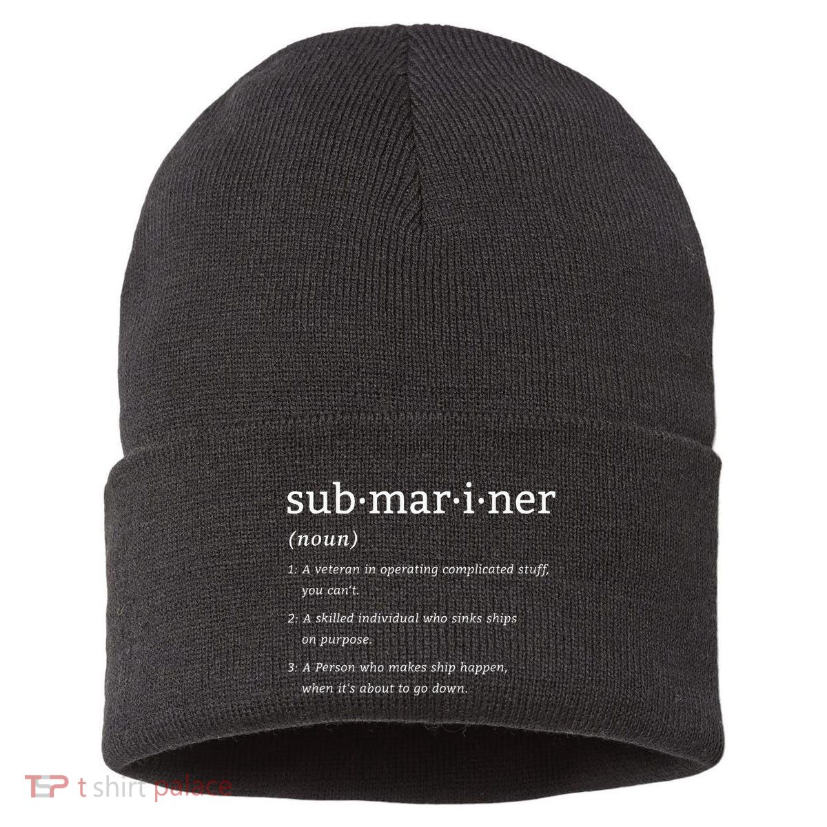 Submariner Definition Submersible Nuclearpowered Submarine Sustainable Knit Beanie